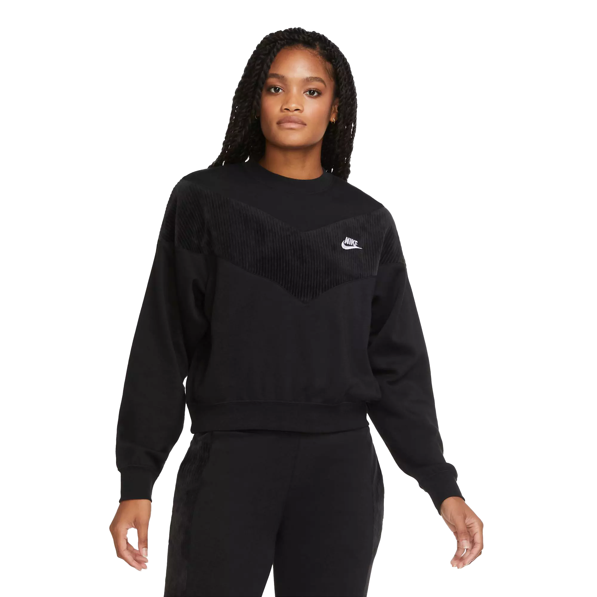 Nike sportswear heritage best sale women's fleece crew